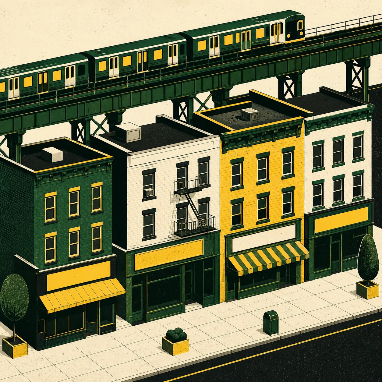 Queens commercial strip